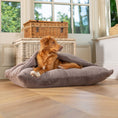 Load image into Gallery viewer, Sleepy Burrows Bed in Calming Anti-Anxiety Fawn Faux Fur