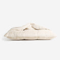 Load image into Gallery viewer, Lords and Labradors - Sleepy Burrows Bed in Calming Anti-Anxiety Cream Faux Fur: No / XL