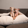 Load image into Gallery viewer, Lords and Labradors - Sleepy Burrows Bed in Calming Anti-Anxiety Cream Faux Fur: No / XL