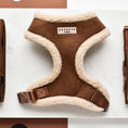 Load image into Gallery viewer, Brown Aviator Adjustable Neck Harness