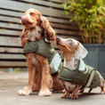 Load image into Gallery viewer, LUXE Quilted Dog Coat - Country Khaki