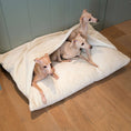 Load image into Gallery viewer, Lords and Labradors - Sleepy Burrows Bed in Calming Anti-Anxiety Cream Faux Fur