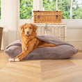 Load image into Gallery viewer, Sleepy Burrows Bed in Calming Anti-Anxiety Fawn Faux Fur