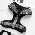 Load image into Gallery viewer, Black Leopard Adjustable Neck Harness