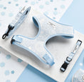 Load image into Gallery viewer, Baby Blue Flower LUXE Adjustable Harness