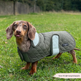 Load image into Gallery viewer, LUXE Quilted Dog Coat - Country Khaki
