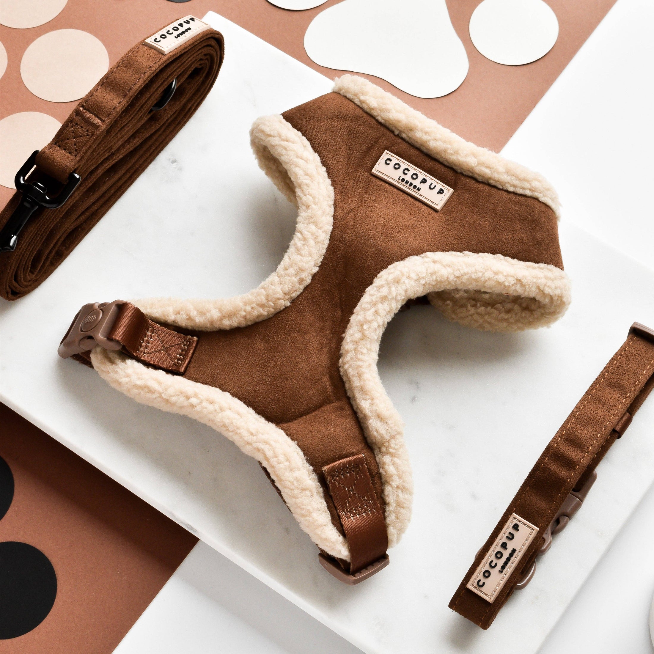 Brown Aviator Adjustable Neck Harness