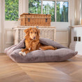 Load image into Gallery viewer, Sleepy Burrows Bed in Calming Anti-Anxiety Fawn Faux Fur
