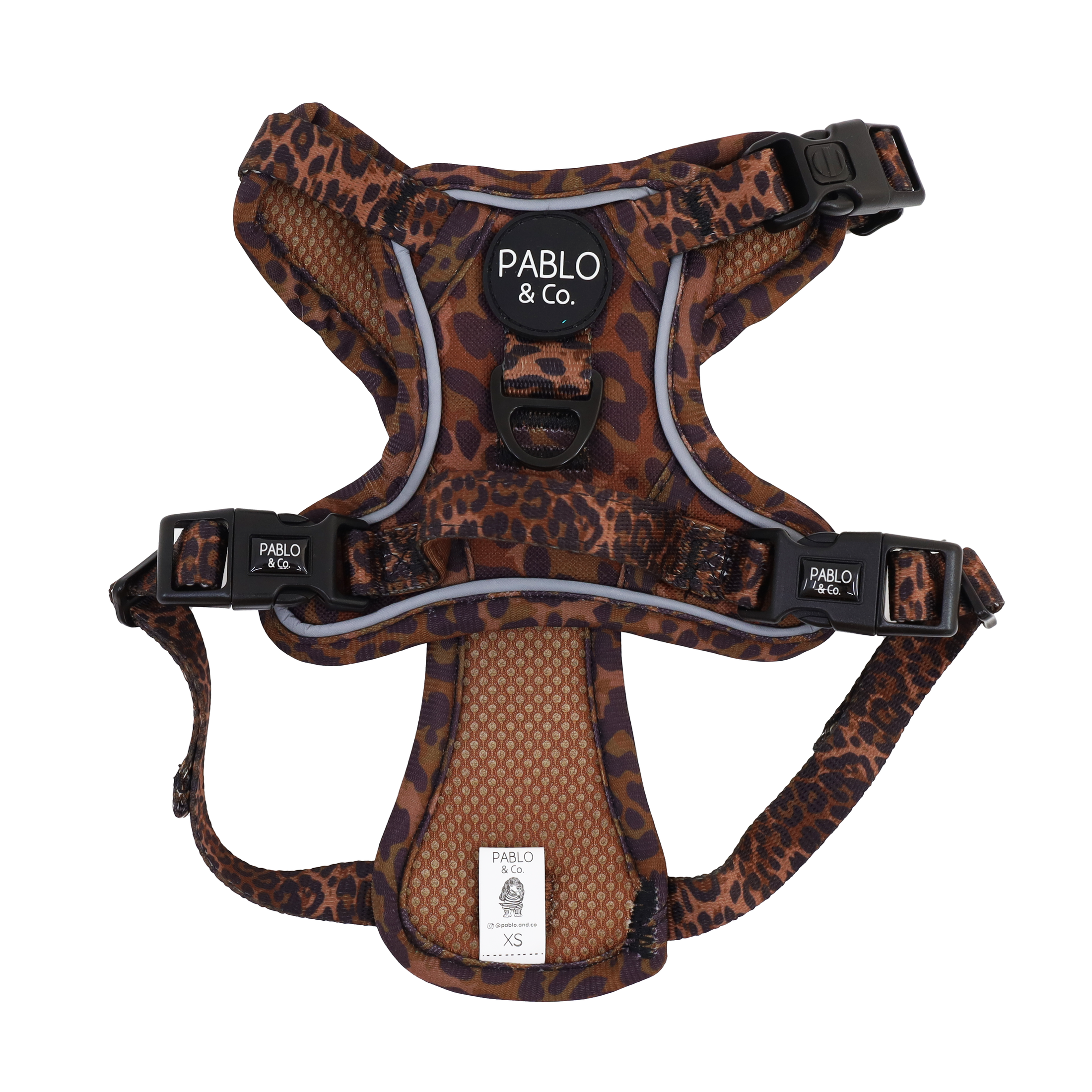 Pablo & Co. Boutique - Leopard: No Pull Adventure Harness: XL