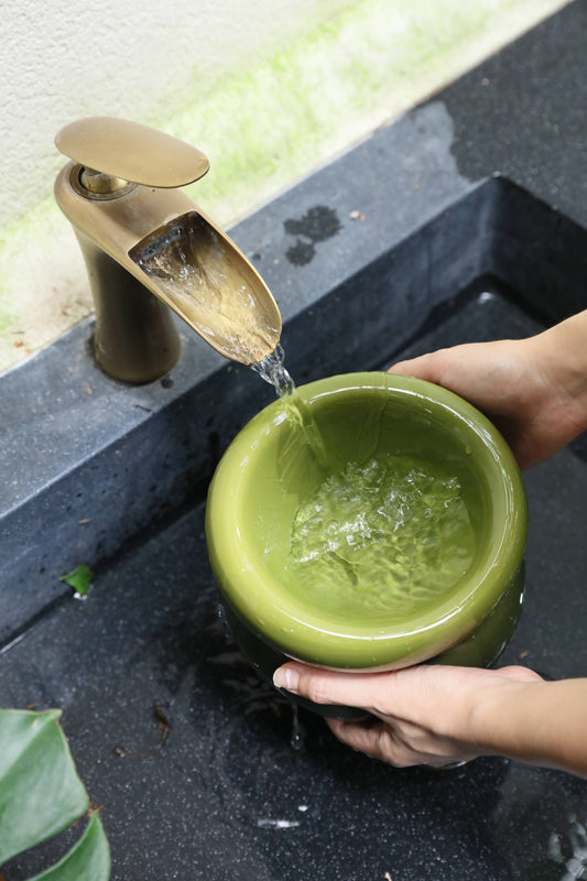 PEHOM - Soufflé Pet Bowl - Avocado Green