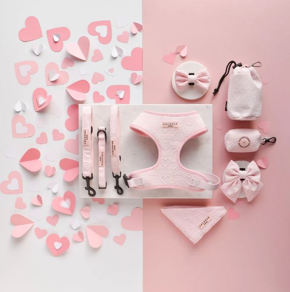 LUXE Collar - Baby Pink Heart