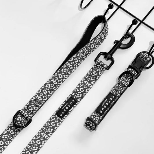 Cocopup London -🖤 Black Leopard Collar