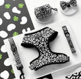 Load image into Gallery viewer, Black Leopard Adjustable Neck Harness

