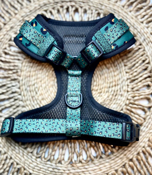 Cocopup London - 🐆 Khaki Leopard Adjustable Neck Harness