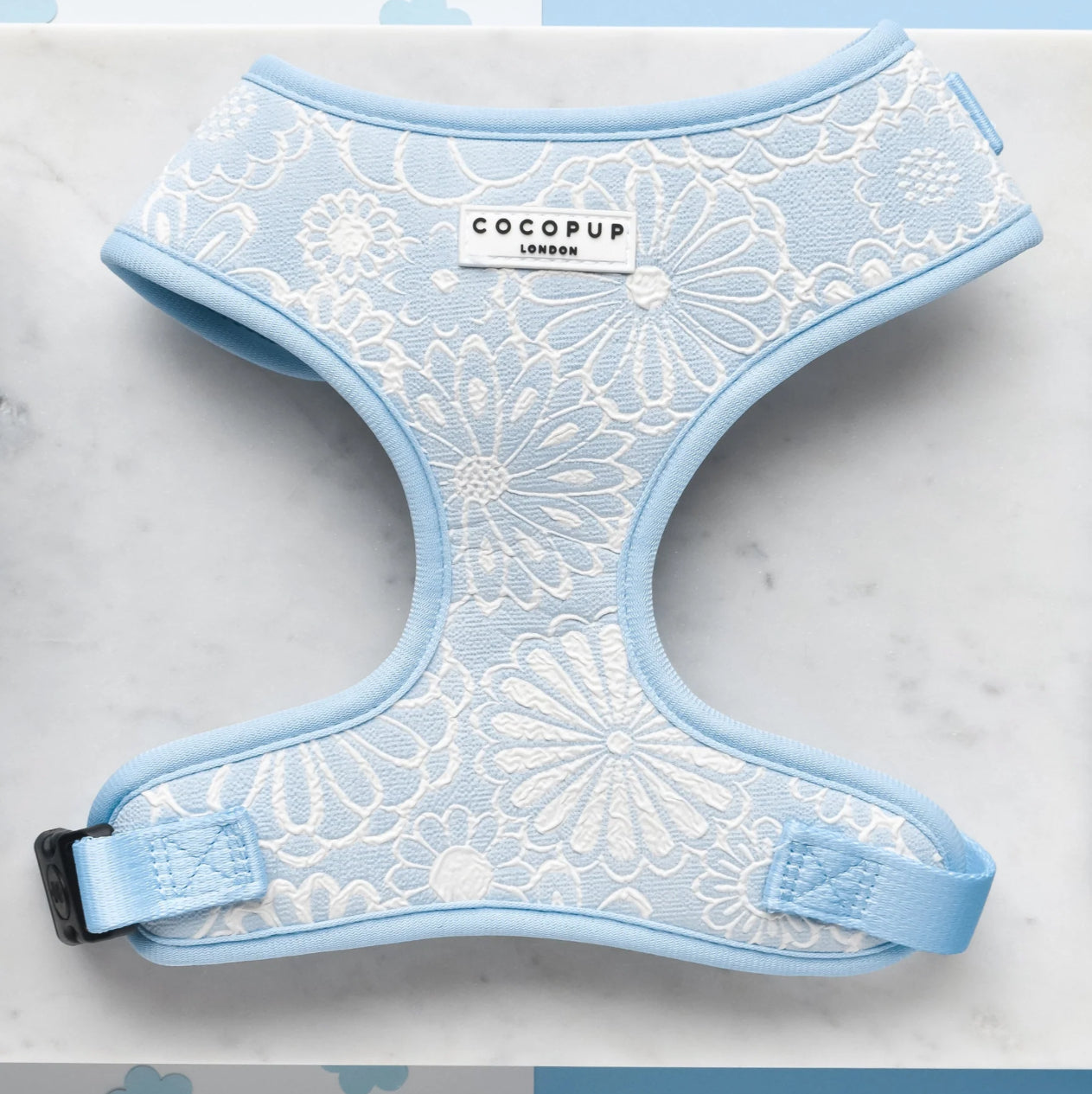 Baby Blue Flower LUXE Adjustable Harness