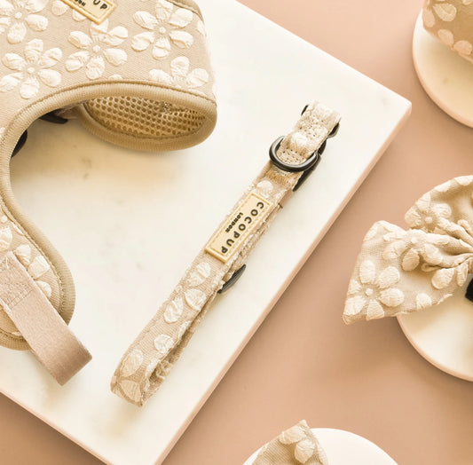 Cocopup London - 🌸 Mocha Flower LUXE Collar