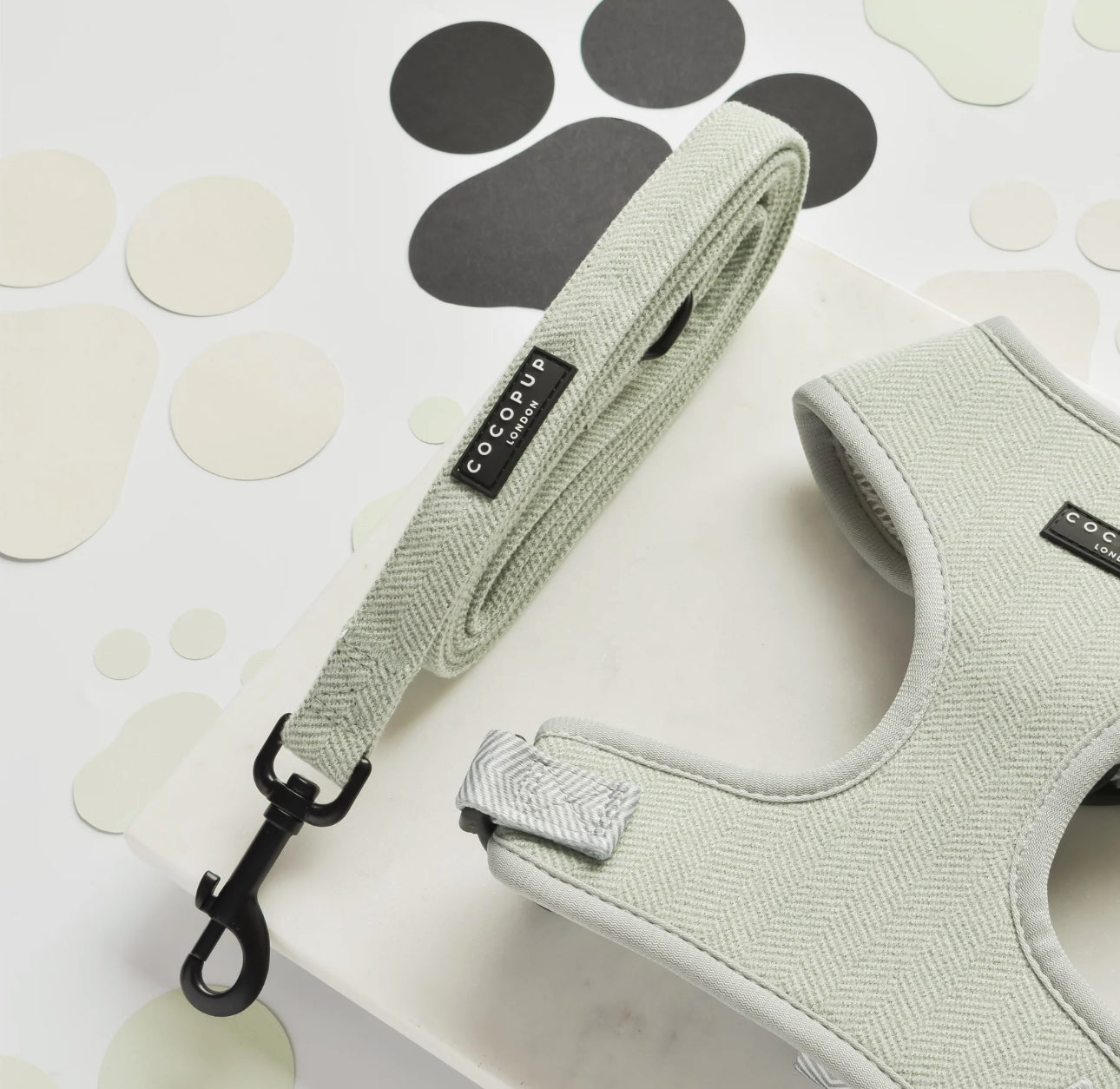 Cocopup London - 🌿 Tweed Lead – Sage