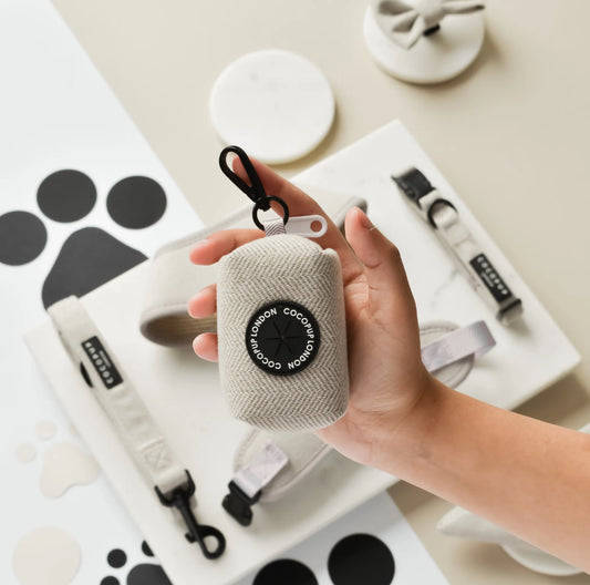 Cocopup London - 🤎 Brown Tweed Poop Bag Holder