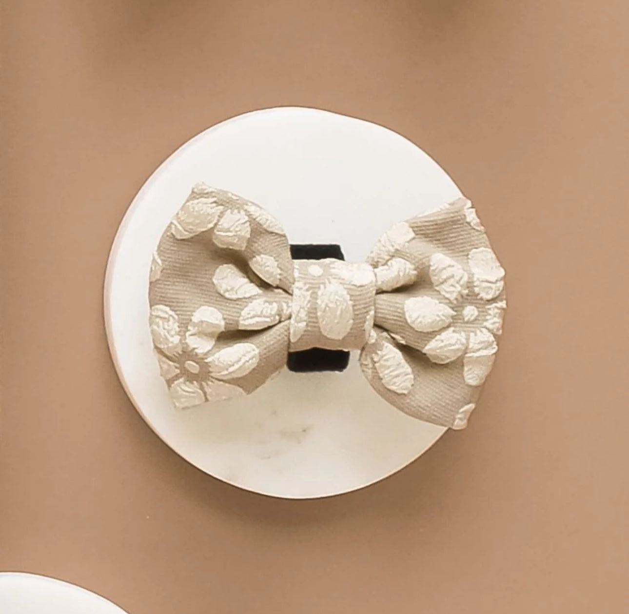 Mocha Flower LUXE Bow Tie