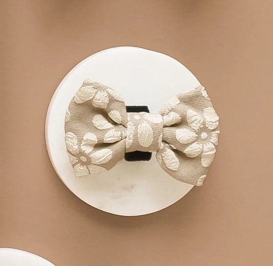 Cocopup London - 🌸 Mocha Flower LUXE Bow Tie