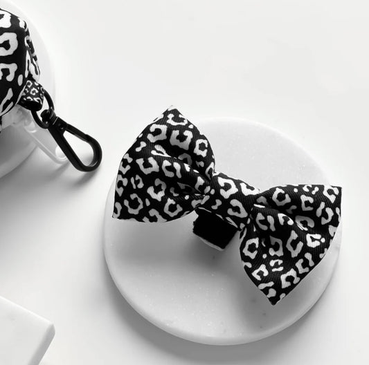 Cocopup London - 🖤 Black Leopard Bow Tie