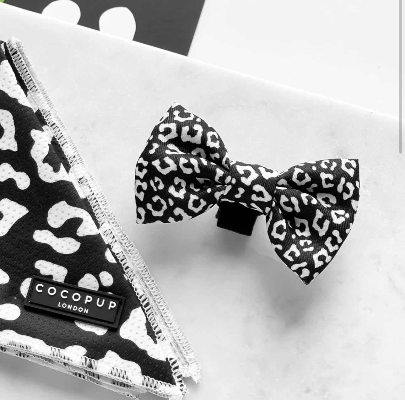 Black Leopard Bow Tie