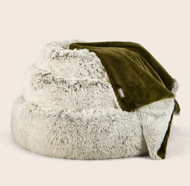 Calming Cuddler Dog Bed - Mink