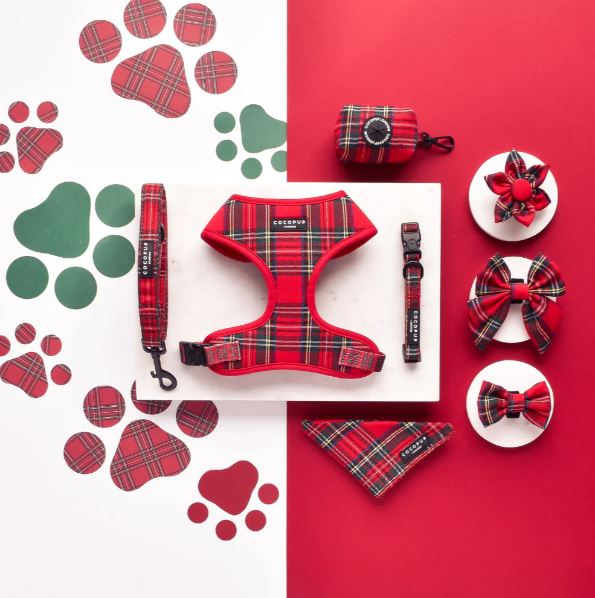 Cocopup London - Tartan Adjustable Neck Harness