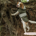 Load image into Gallery viewer, LUXE Quilted Dog Coat - Country Khaki

