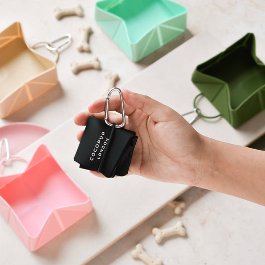 Cocopup London - Foldable Travel Bowl - Black