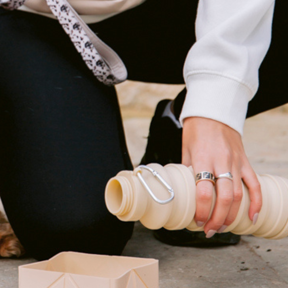 Collapsible Water Bottle - Nude